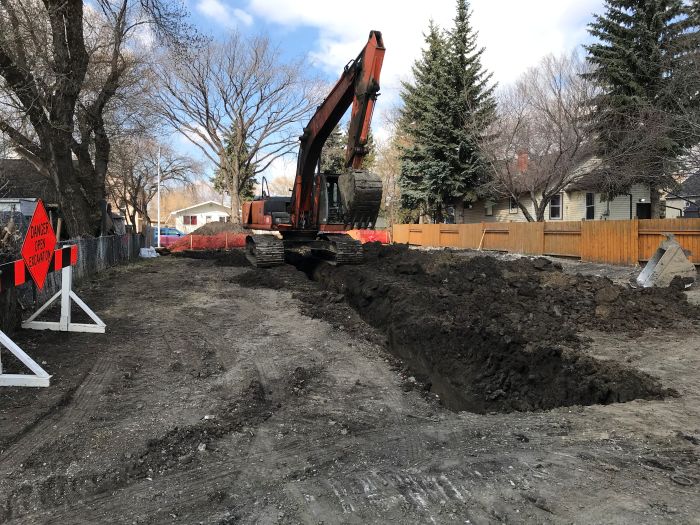Residential area excavation management