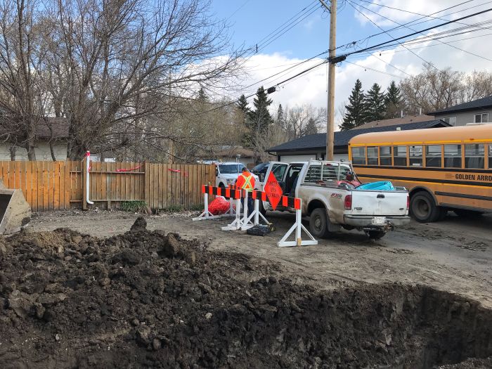 Wide trench preparation